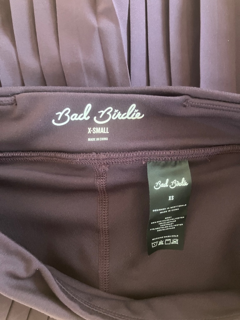 Bad Birdie Women's 16" Double Down Golf Skort Size XS Jammy Color NWT - Picture 6 of 9